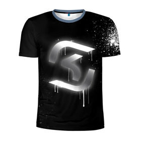 Мужская футболка 3D спортивная с принтом cs:go - SK Gaming (Black collection) в Петрозаводске, 100% полиэстер с улучшенными характеристиками | приталенный силуэт, круглая горловина, широкие плечи, сужается к линии бедра | cs | csgo | sk | го | кс | ск