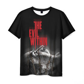 Мужская футболка 3D с принтом The Evil Within в Петрозаводске, 100% полиэфир | прямой крой, круглый вырез горловины, длина до линии бедер | evil | horror | зло | ужас | хоррор