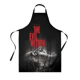 Фартук 3D с принтом The Evil Within в Петрозаводске, 100% полиэстер | общий размер — 65 х 85 см, ширина нагрудника — 26 см, горловина — 53 см, длина завязок — 54 см, общий обхват в поясе — 173 см. Принт на завязках и на горловине наносится с двух сторон, на основной части фартука — только с внешней стороны | evil | horror | зло | ужас | хоррор