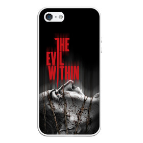 Чехол для iPhone 5/5S матовый с принтом The Evil Within в Петрозаводске, Силикон | Область печати: задняя сторона чехла, без боковых панелей | Тематика изображения на принте: evil | horror | зло | ужас | хоррор