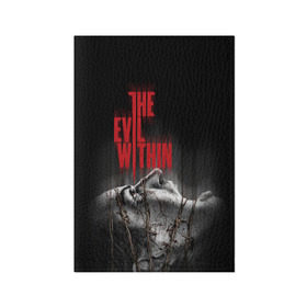 Обложка для паспорта матовая кожа с принтом The Evil Within в Петрозаводске, натуральная матовая кожа | размер 19,3 х 13,7 см; прозрачные пластиковые крепления | evil | horror | зло | ужас | хоррор