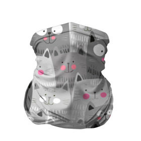Бандана-труба 3D с принтом Котейки 2 в Петрозаводске, 100% полиэстер, ткань с особыми свойствами — Activecool | плотность 150‒180 г/м2; хорошо тянется, но сохраняет форму | котейки | коты | кошки