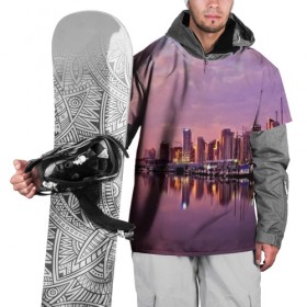 Накидка на куртку 3D с принтом Ванкувер в Петрозаводске, 100% полиэстер |  | Тематика изображения на принте: город | пейзаж