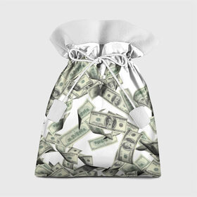 Подарочный 3D мешок с принтом Денежный ветер в Петрозаводске, 100% полиэстер | Размер: 29*39 см | Тематика изображения на принте: баксы | банкноты | деньги | доллары | купюры
