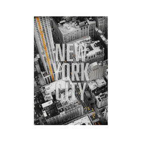 Обложка для паспорта матовая кожа с принтом Улицы Нью-Йорка в Петрозаводске, натуральная матовая кожа | размер 19,3 х 13,7 см; прозрачные пластиковые крепления | buildings | cars | city | height | new york | skyscrapers | street | taxis | united states of america | usa | высота | город | здания | машины | нью йорк | соединенные штаты америки | сша | такси | улица
