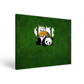 Холст прямоугольный с принтом Милая панда в Петрозаводске, 100% ПВХ |  | большая | джунгли | енот | зайка | милая | панда | пушистая