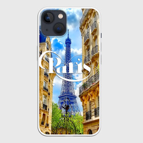 Чехол для iPhone 13 с принтом Париж, Эйфелева башня в Петрозаводске,  |  | architecture | city | eiffel tower | houses | paris | street | the sky | архитектура | город | дома | небо | париж | улица | эйфелева башня