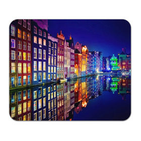 Коврик прямоугольный с принтом Амстердама, Нидерланды в Петрозаводске, натуральный каучук | размер 230 х 185 мм; запечатка лицевой стороны | amsterdam | boat | bright | color | lights | night | pier | rainbow | reflection | the city | the netherlands | the strait | water | амстердама | вода | город | лодка | нидерланды | ночь | огни | отражение | причал | пролив | радуга | цвет | яркий