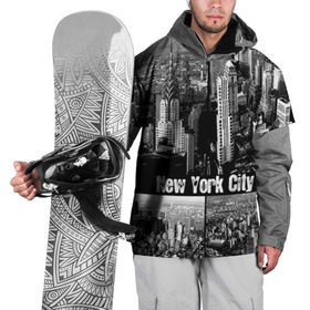 Накидка на куртку 3D с принтом Улицы Нью-Йорка в Петрозаводске, 100% полиэстер |  | city | collage | houses | new york | skyscrapers | streets | usa | город | дома | коллаж | нью йорка | сша | улицы