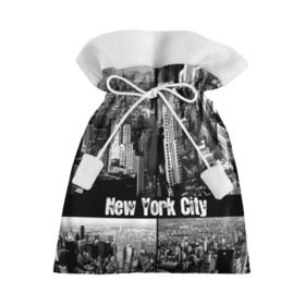 Подарочный 3D мешок с принтом Улицы Нью-Йорка в Петрозаводске, 100% полиэстер | Размер: 29*39 см | Тематика изображения на принте: city | collage | houses | new york | skyscrapers | streets | usa | город | дома | коллаж | нью йорка | сша | улицы