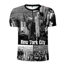 Мужская футболка 3D спортивная с принтом Улицы Нью-Йорка в Петрозаводске, 100% полиэстер с улучшенными характеристиками | приталенный силуэт, круглая горловина, широкие плечи, сужается к линии бедра | Тематика изображения на принте: city | collage | houses | new york | skyscrapers | streets | usa | город | дома | коллаж | нью йорка | сша | улицы