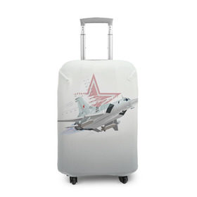 Чехол для чемодана 3D с принтом Ту-22 в Петрозаводске, 86% полиэфир, 14% спандекс | двустороннее нанесение принта, прорези для ручек и колес | авиация
