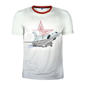 Мужская футболка 3D спортивная с принтом Ту-22 в Петрозаводске, 100% полиэстер с улучшенными характеристиками | приталенный силуэт, круглая горловина, широкие плечи, сужается к линии бедра | Тематика изображения на принте: авиация