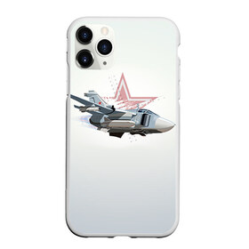 Чехол для iPhone 11 Pro Max матовый с принтом Су-24 в Петрозаводске, Силикон |  | Тематика изображения на принте: авиация