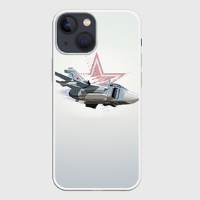 Чехол для iPhone 13 mini с принтом Су 24 в Петрозаводске,  |  | Тематика изображения на принте: авиация