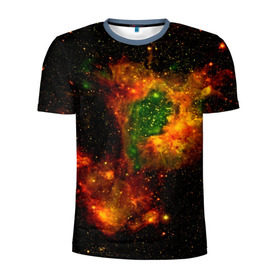 Мужская футболка 3D спортивная с принтом Космос в Петрозаводске, 100% полиэстер с улучшенными характеристиками | приталенный силуэт, круглая горловина, широкие плечи, сужается к линии бедра | space | star | вселенная | звезды | земля | космический | космос | плеяды | пространство