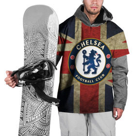 Накидка на куртку 3D с принтом Chelsea №1! в Петрозаводске, 100% полиэстер |  | Тематика изображения на принте: британский флаг | челси | эмблема