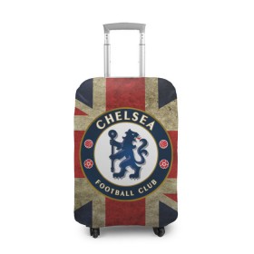 Чехол для чемодана 3D с принтом Chelsea №1! в Петрозаводске, 86% полиэфир, 14% спандекс | двустороннее нанесение принта, прорези для ручек и колес | британский флаг | челси | эмблема