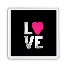 Магнит 55*55 с принтом Love в Петрозаводске, Пластик | Размер: 65*65 мм; Размер печати: 55*55 мм | amour | faith | happy | heart | hope | love | амур | вера | любовь | надежда | сердце | счастье