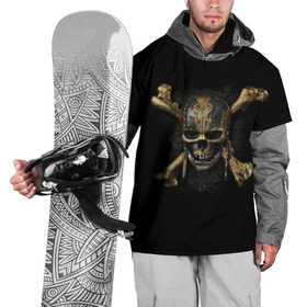 Накидка на куртку 3D с принтом Пираты Карибского моря 5 в Петрозаводске, 100% полиэстер |  | мертвецы | салазар