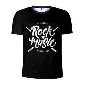 Мужская футболка 3D спортивная с принтом Rock Music в Петрозаводске, 100% полиэстер с улучшенными характеристиками | приталенный силуэт, круглая горловина, широкие плечи, сужается к линии бедра | alternative | band | metal | music | nickelback | rock | альтернатива | барабан | гитара | инструмент | метал | музыка | найклбэк | нирвана | рок