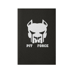 Мужская футболка 3D с принтом Pit Force в Петрозаводске, натуральная матовая кожа | размер 19,3 х 13,7 см; прозрачные пластиковые крепления | Тематика изображения на принте: pit force | белый | боец | друг человека | животные | питбуль | порода | собака | цвет | чёрный