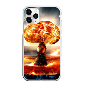Чехол для iPhone 11 Pro Max матовый с принтом Атомный взрыв в Петрозаводске, Силикон |  | city | earth | explosion | mushroom | night | nuclear | sky | атомный | взрыв | город | гриб | земля | небо | ночь