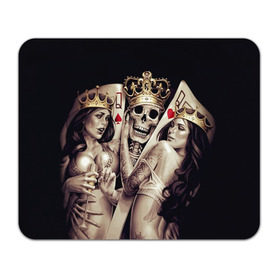Коврик прямоугольный с принтом Скелетоны в Петрозаводске, натуральный каучук | размер 230 х 185 мм; запечатка лицевой стороны | background | black | cards | color | crown | death | game | girl | hearts | king | queen | skeleton | skull | spades | tattoo | девушки | игра | карты | королевы | король | короны | масть | пики | скелет | тату | фон | черви 