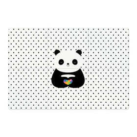 Магнитный плакат 3Х2 с принтом Любовь панды в Петрозаводске, Полимерный материал с магнитным слоем | 6 деталей размером 9*9 см | Тематика изображения на принте: animal | bear | beast | forest | heart | love | nature | panda | животное | зверь | лес | любовь | медведь | панда | природа | сердце | страсть