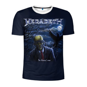 Мужская футболка 3D спортивная с принтом Megadeth. The Blackest Crow в Петрозаводске, 100% полиэстер с улучшенными характеристиками | приталенный силуэт, круглая горловина, широкие плечи, сужается к линии бедра | Тематика изображения на принте: dave | megadeth | metal | mustaine | rattlehead | rock | thrash | vic | дейв | мастейн | мегадет | метал | рок | треш