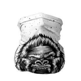 Бандана-труба 3D с принтом Рык гориллы в Петрозаводске, 100% полиэстер, ткань с особыми свойствами — Activecool | плотность 150‒180 г/м2; хорошо тянется, но сохраняет форму | animal | beast | gorilla | head | monkey | nature | rage | roar | голова | горилла | жиивотное | зверь | обезьяна | природа | рык | ярость