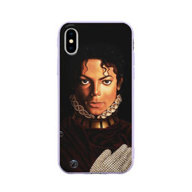 Чехол для Apple iPhone X силиконовый матовый с принтом Король Майкл Джексон в Петрозаводске, Силикон | Печать на задней стороне чехла, без боковой панели | king | michael jackson | pop music | король | майкл | музыка | перчатка | поп музыка