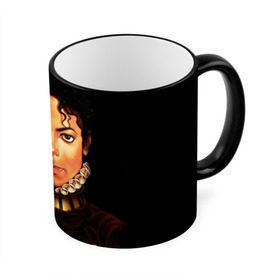 Кружка 3D с принтом Король Майкл Джексон в Петрозаводске, керамика | ёмкость 330 мл | king | michael jackson | pop music | король | майкл | музыка | перчатка | поп музыка