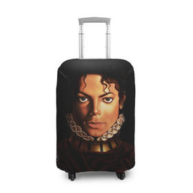 Чехол для чемодана 3D с принтом Король Майкл Джексон в Петрозаводске, 86% полиэфир, 14% спандекс | двустороннее нанесение принта, прорези для ручек и колес | king | michael jackson | pop music | король | майкл | музыка | перчатка | поп музыка