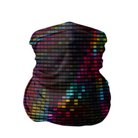 Бандана-труба 3D с принтом neon-abstract в Петрозаводске, 100% полиэстер, ткань с особыми свойствами — Activecool | плотность 150‒180 г/м2; хорошо тянется, но сохраняет форму | пиксельный