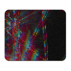Коврик прямоугольный с принтом neon-abstract в Петрозаводске, натуральный каучук | размер 230 х 185 мм; запечатка лицевой стороны | Тематика изображения на принте: пиксельный