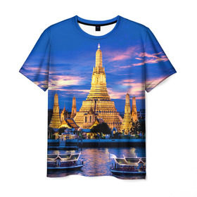 Мужская футболка 3D с принтом Таиланд в Петрозаводске, 100% полиэфир | прямой крой, круглый вырез горловины, длина до линии бедер | таиланд