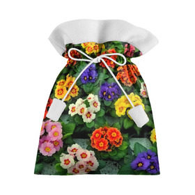 Подарочный 3D мешок с принтом Фиалки в Петрозаводске, 100% полиэстер | Размер: 29*39 см | flower | лето | поле | полевой цветок | цветочки | цветы