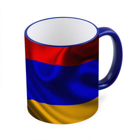 Кружка 3D с принтом Флаг Армения в Петрозаводске, керамика | ёмкость 330 мл | айастан | армения | босеан | вымпел | ереван | знак | знамя | кумач | орифламма | пойс | полотнище | символ | стяг | флаг | флюгарка | хайастан | штандарт