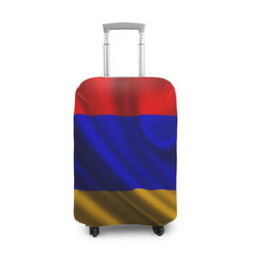 Чехол для чемодана 3D с принтом Флаг Армения в Петрозаводске, 86% полиэфир, 14% спандекс | двустороннее нанесение принта, прорези для ручек и колес | айастан | армения | босеан | вымпел | ереван | знак | знамя | кумач | орифламма | пойс | полотнище | символ | стяг | флаг | флюгарка | хайастан | штандарт