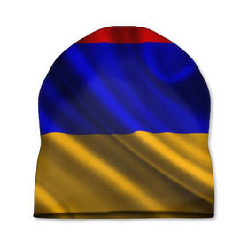 Шапка 3D с принтом Флаг Армения в Петрозаводске, 100% полиэстер | универсальный размер, печать по всей поверхности изделия | айастан | армения | босеан | вымпел | ереван | знак | знамя | кумач | орифламма | пойс | полотнище | символ | стяг | флаг | флюгарка | хайастан | штандарт