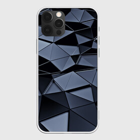 Чехол для iPhone 12 Pro Max с принтом Abstract Gray в Петрозаводске, Силикон |  | Тематика изображения на принте: абстракция | бумага | геометрия | грани | изгиб | линии | полигоны | полосы | постель | розовый | сочетания | текстура | треугольники