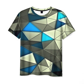 Мужская футболка 3D с принтом Texture в Петрозаводске, 100% полиэфир | прямой крой, круглый вырез горловины, длина до линии бедер | 