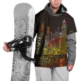 Накидка на куртку 3D с принтом Мегапполис в Петрозаводске, 100% полиэстер |  | advertising | art | city | drawing | metropolis | night | painting | skyscrapers | город | искусство | картина | мегаполис | ночь | реклама | рисунок