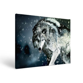 Холст прямоугольный с принтом Волк в Петрозаводске, 100% ПВХ |  | animal | art | night | painting | predator | snow | view | winter | wolf | взгляд | волк | животное | зима | искусство | картина | ночь | снег | хищник