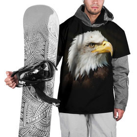 Накидка на куртку 3D с принтом Орёл в Петрозаводске, 100% полиэстер |  | Тематика изображения на принте: клюв | орёл | пернатые | перья | птица | хищник