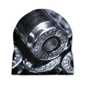 Шапка 3D с принтом Гильзы в Петрозаводске, 100% полиэстер | универсальный размер, печать по всей поверхности изделия | война | гильза | патрон | пистолет | пуля | стрельба