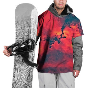 Накидка на куртку 3D с принтом Звёздное пространство в Петрозаводске, 100% полиэстер |  | space | вселенная | космический | космос | красный