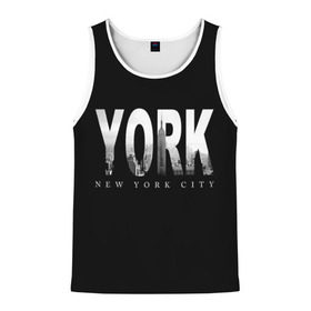 Мужская майка 3D с принтом Нью-Йорк в Петрозаводске, 100% полиэстер | круглая горловина, приталенный силуэт, длина до линии бедра. Пройма и горловина окантованы тонкой бейкой | america | capital | city | lights | new york | night | skyscrapers | tourism | usa | америка | город | ночь | нью йорк | огни | столица | сша | туризм