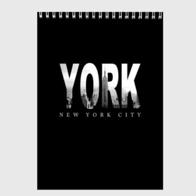 Скетчбук с принтом Нью-Йорк в Петрозаводске, 100% бумага
 | 48 листов, плотность листов — 100 г/м2, плотность картонной обложки — 250 г/м2. Листы скреплены сверху удобной пружинной спиралью | america | capital | city | lights | new york | night | skyscrapers | tourism | usa | америка | город | ночь | нью йорк | огни | столица | сша | туризм